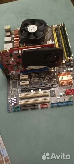 Материнская плата с процессором