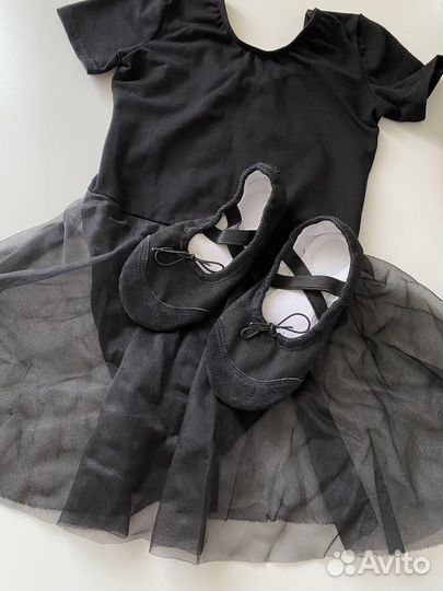 Гимнастический купальник 110-116р с чешками