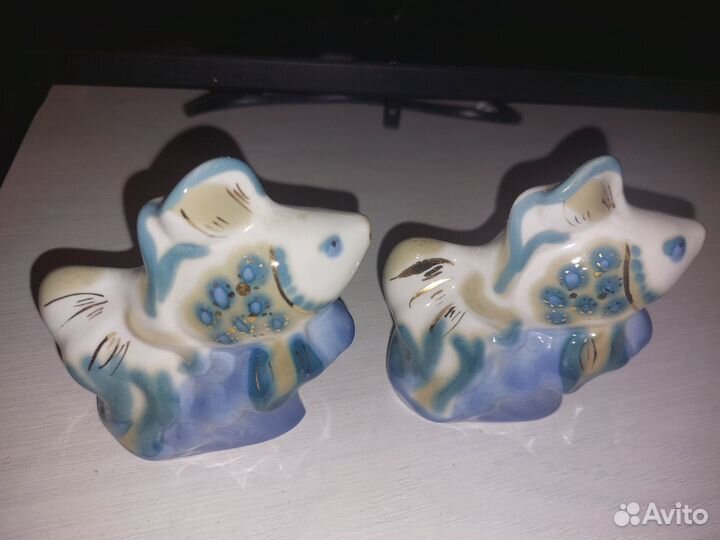 Фарфоровые статуэтки Рыбки