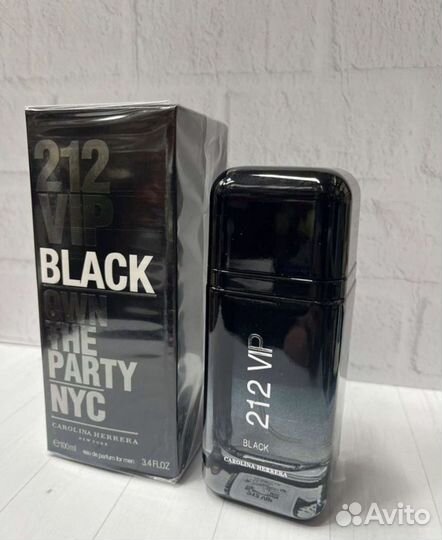 Carolina herrera 212 men black 100мл