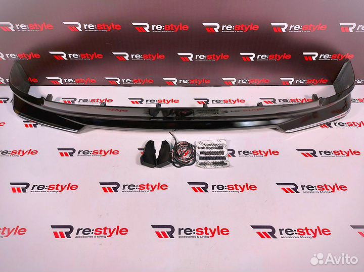 Губа передняя Toyota Land Cruiser 200 2м 12-15г