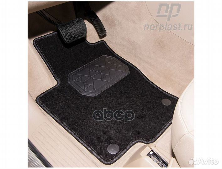 Коврики автомобильные текстильные комплект 4 шт