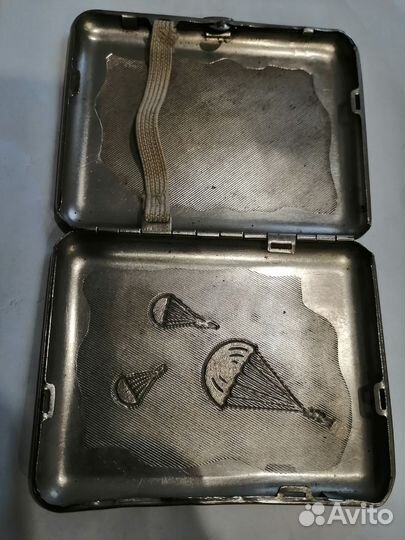 Портсигар редкий 50х годов, десантники вдв