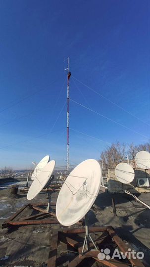 Антенны установка,ремонт (спутник эфирные цифровые