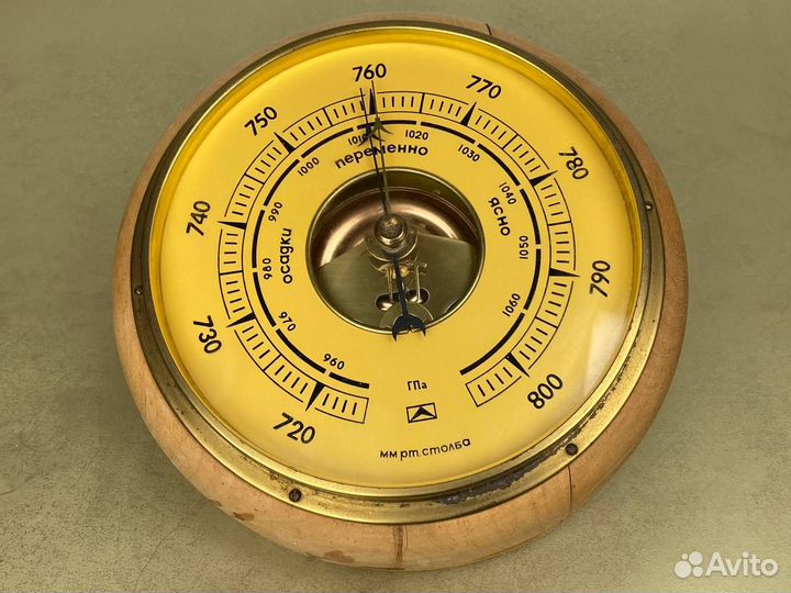 Барометр бытовой винтажный бк-С