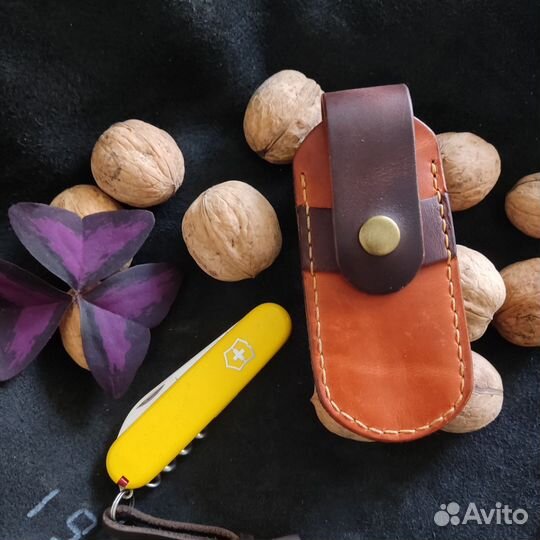 Чехол, футляр для ножа victorinox из кожи