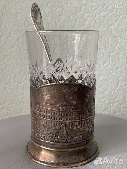 Подстаканник Москва Кремль 1953 СССР