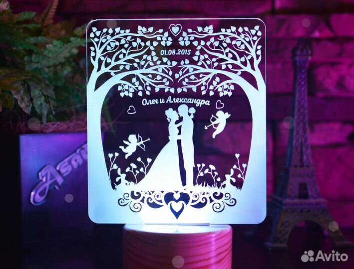 3D Cветильник ночник на подарок (детский)