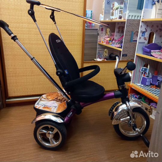 Велосипед для малышей с ручкой icon