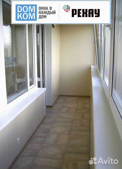 Остекление балконов и лоджий, коттеджей