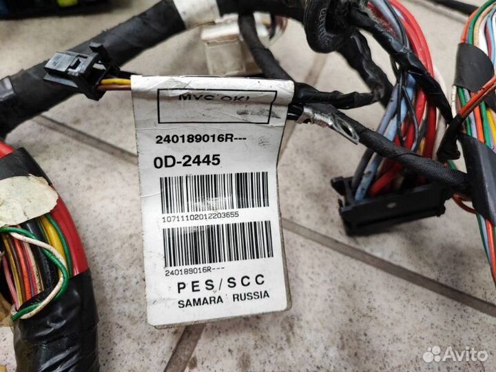 Проводка Renault Duster