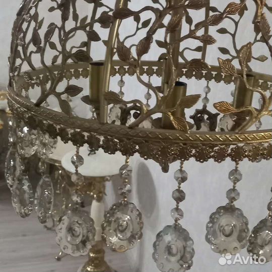 Люстра бронзовая