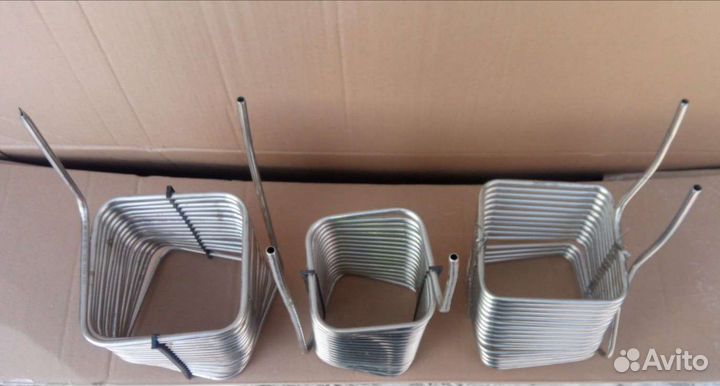 Чиллер, змеевик из нержавейки, контур, охладитель