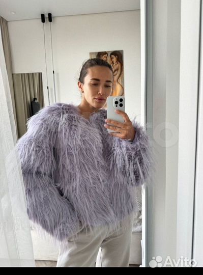 Шуба из эко лама