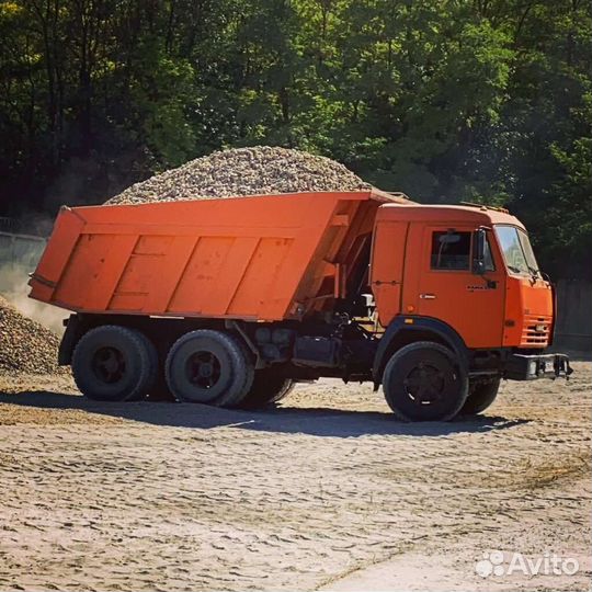 Щебень известняковый, вторичный, гравийный