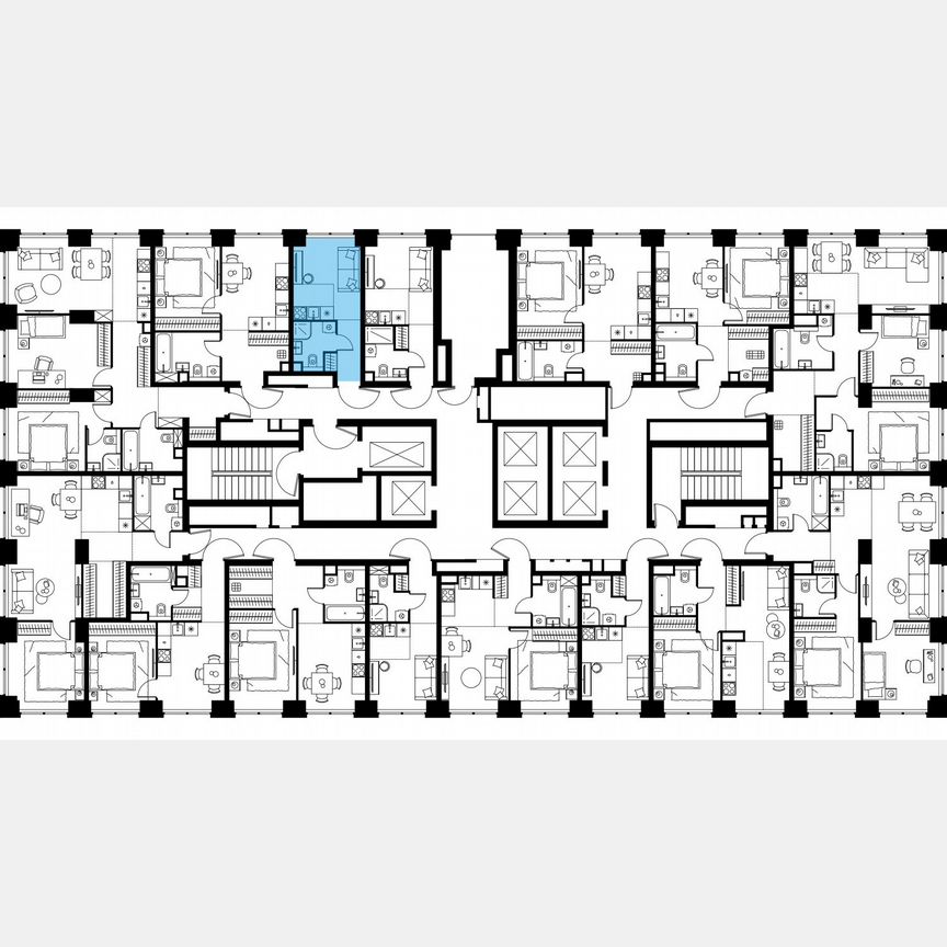 Квартира-студия, 17,6 м², 2/64 эт.