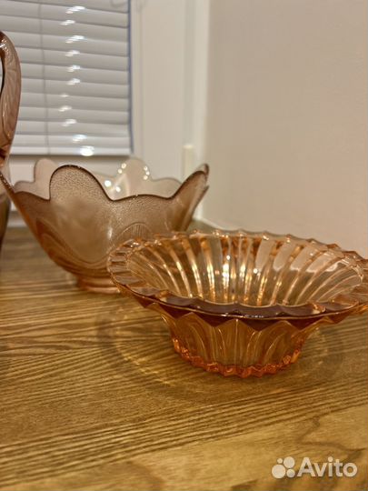 Посуда цветное стекло времен СССР