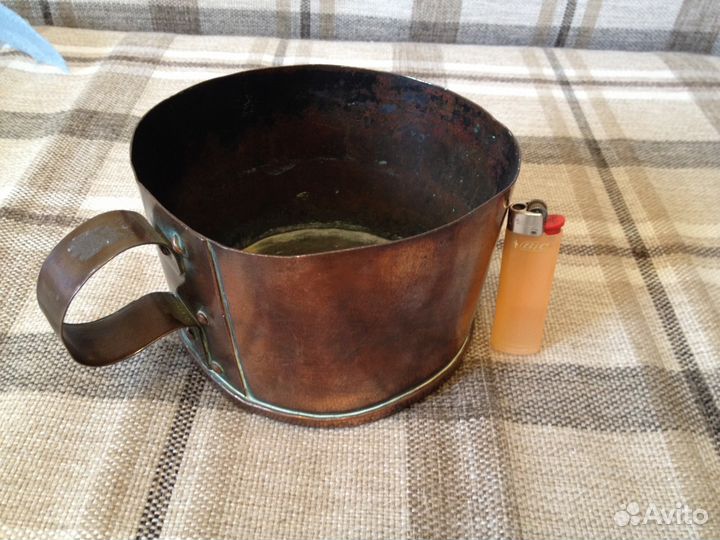 Кружка старинная медная, Голландия конец 19 века