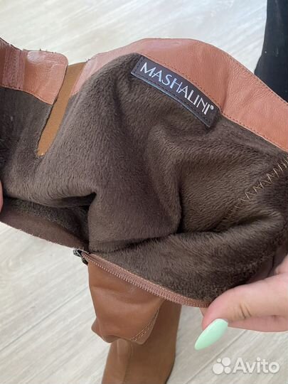 Сапоги кожаные