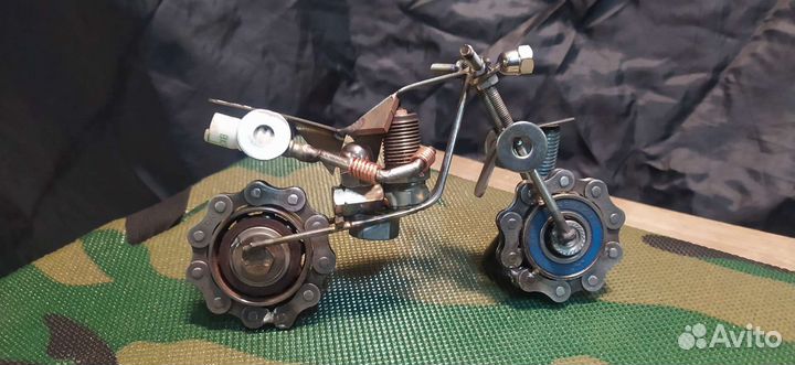 Мотоцикл сувенир ручной работы