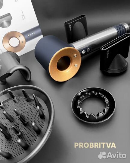 Фен dyson supersonic hd08 малайзия, дайсон синий