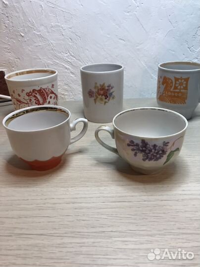 Чашки, чайные пары, блюдца СССР
