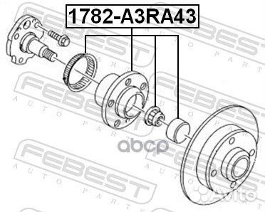 Ступица задняя 1782A3RA43 Febest