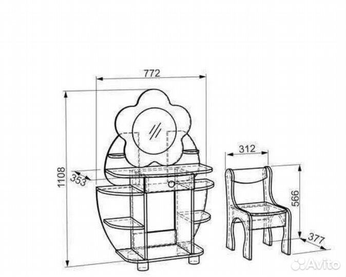 Туалетный столик для девочки