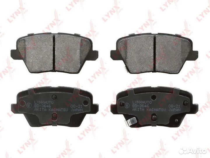 Lynxauto BD-3646 Колодки тормозные дисковые задние