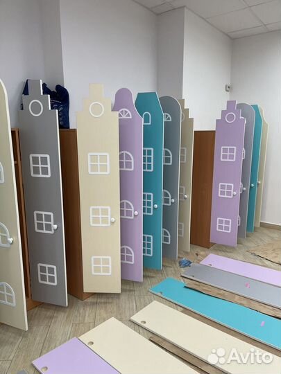 Двери для шкафчиков, панели домики, ширма