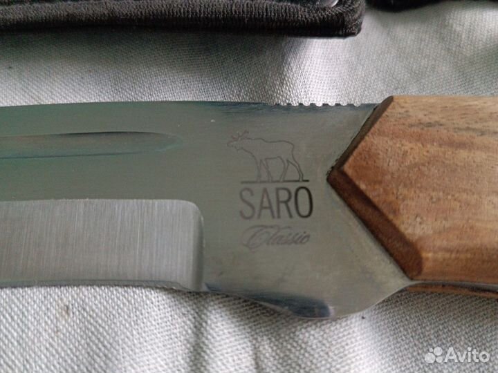 Охотничий нож с чехлом saro