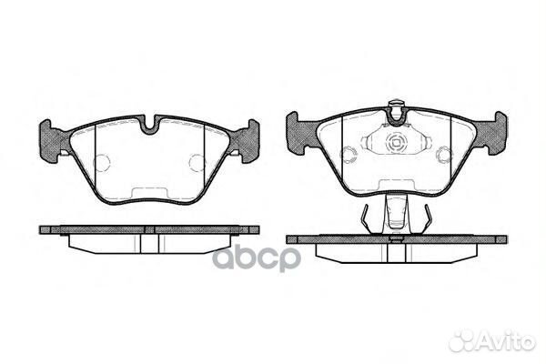 270 25 FDB1073571880B колодки дисковые п BMW