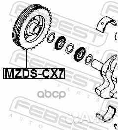 Шкив коленвала mzdscx7 Febest