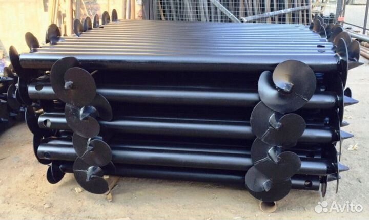 Винтовые сваи, монтаж свай