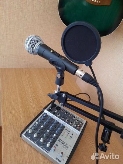 Shure sm 58 + микшер