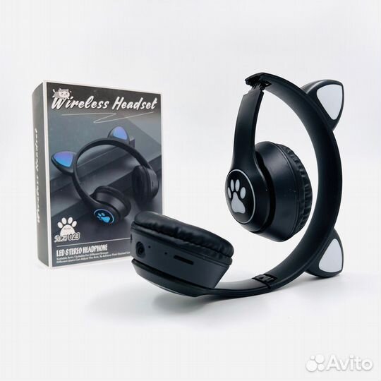 Беспроводные наушники со светящимися ушками Новые