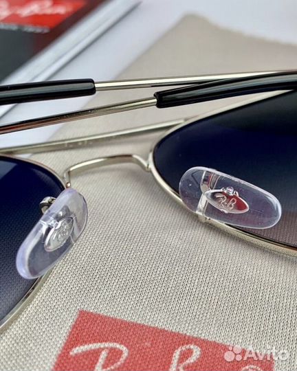 Очки ray ban aviator авиаторы пепельные