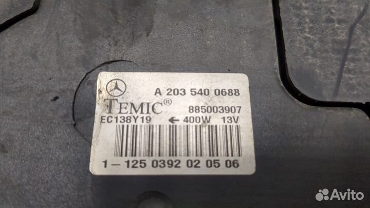 Вентилятор радиатора Mercedes C W203, 2006