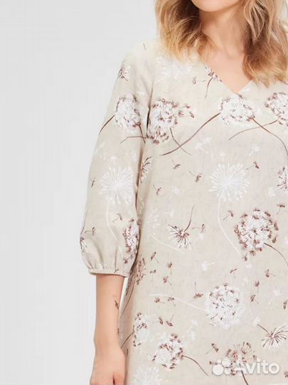 Платье женское льняное 44 размер