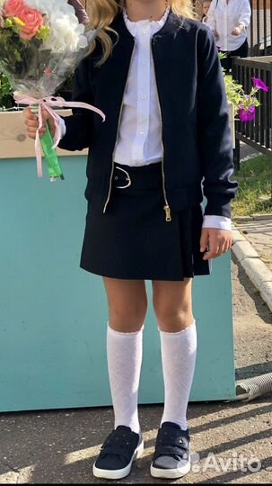 Школьный пиджак бомбер sky lake 140р