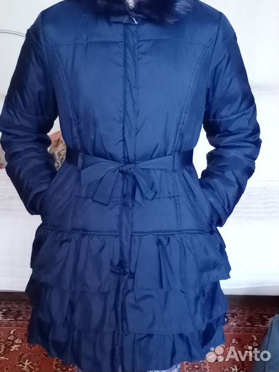 Пальто зимнее на девочку 152