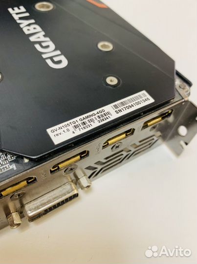 Видеокарта Gigabyte GTX1050ti 4GB OC