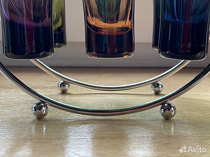 Стопки цветное стекло IKEA. На подставке