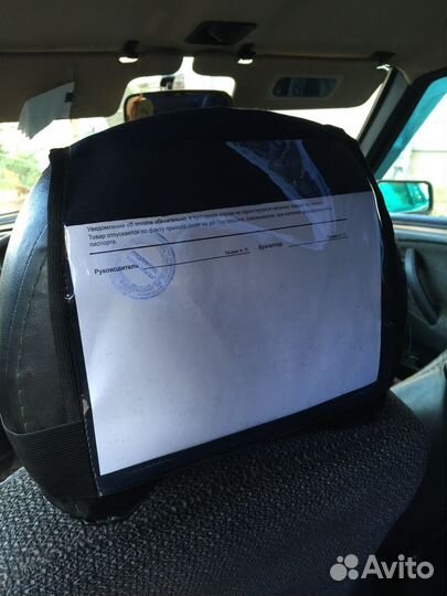 Подголовник чехол для рекламы