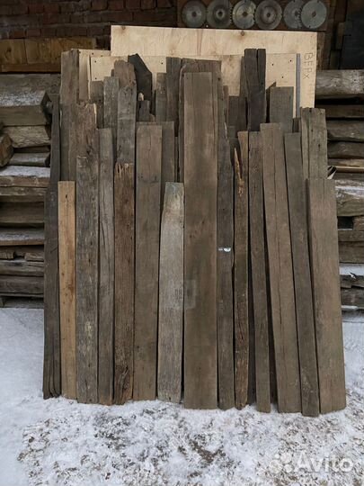 Старая дубовая доска амбарная