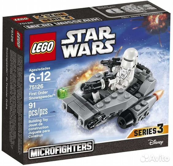 Lego Star Wars Снежный спидер 75126 новый