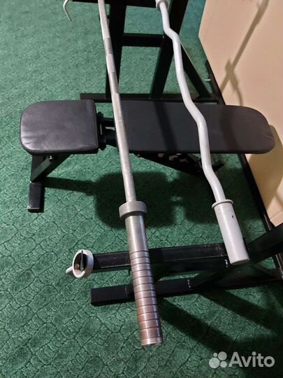 Штанга гриф блины скамья стойки