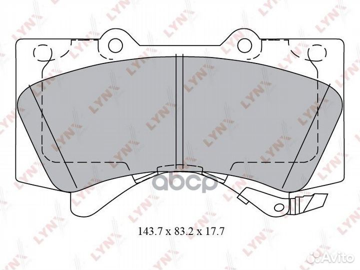Колодки тормозные дисковые перед BD7580 LYN