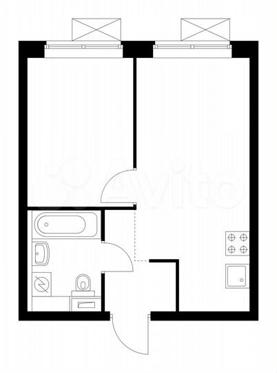 1-к. квартира, 32,4 м², 27/33 эт.