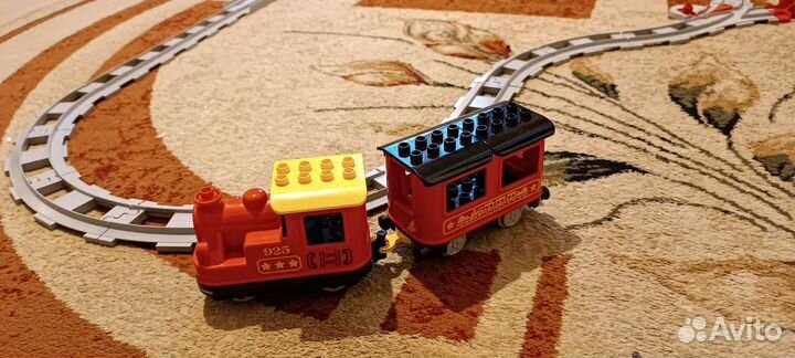 Lego duplo поезд на паровой тяге